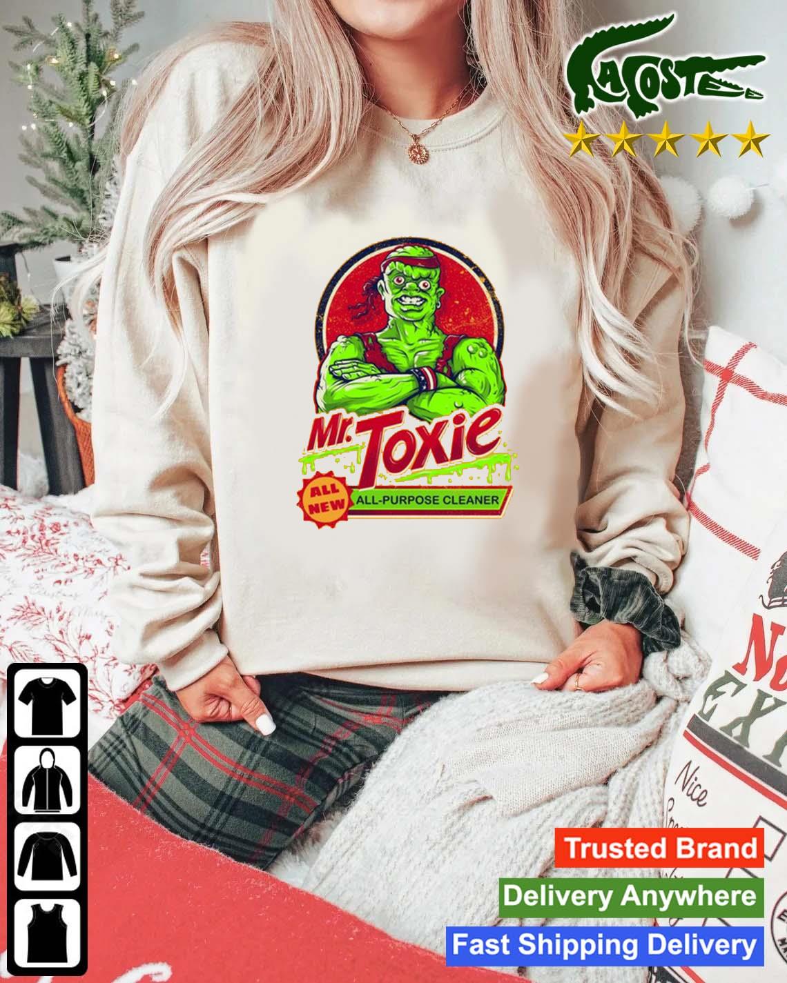 Mr. Toxie All Purpose Clean Cartoon Sweats Mockup Sweater