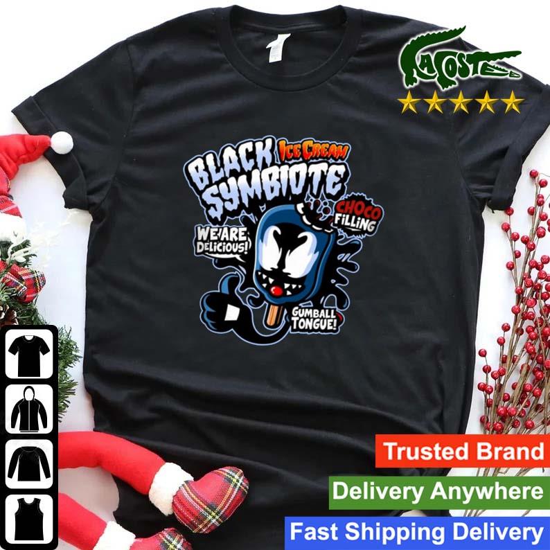 Official Black Ice Cream Symbiote We Are Delicious Choco Filling Gumball Tongue Sweats Shirt