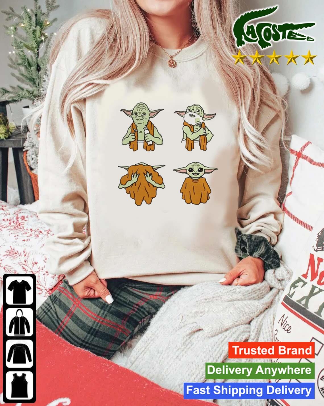 Official Yoda Shaving Meme Sweats Mockup Sweater