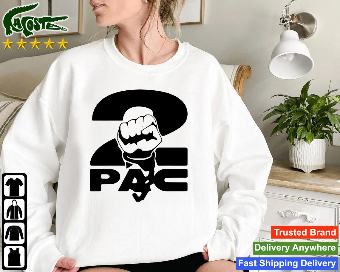 Original 2pac Fist Overlap Old School Black Panther Logo Sweatshirt