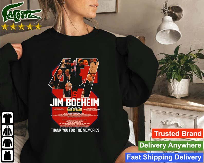 Original 47 Jim Boeheim Basketball Hall Of Fame Thank You For The Memories 2023 Sweatshirt