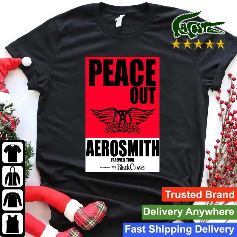 Original Aerosmith Farewell Tour 2023 Peace Out Sweats Shirt