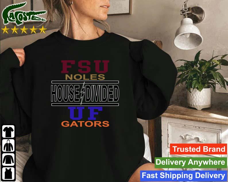 Original Fsu Noles House Divided Uf Gator Sweatshirt