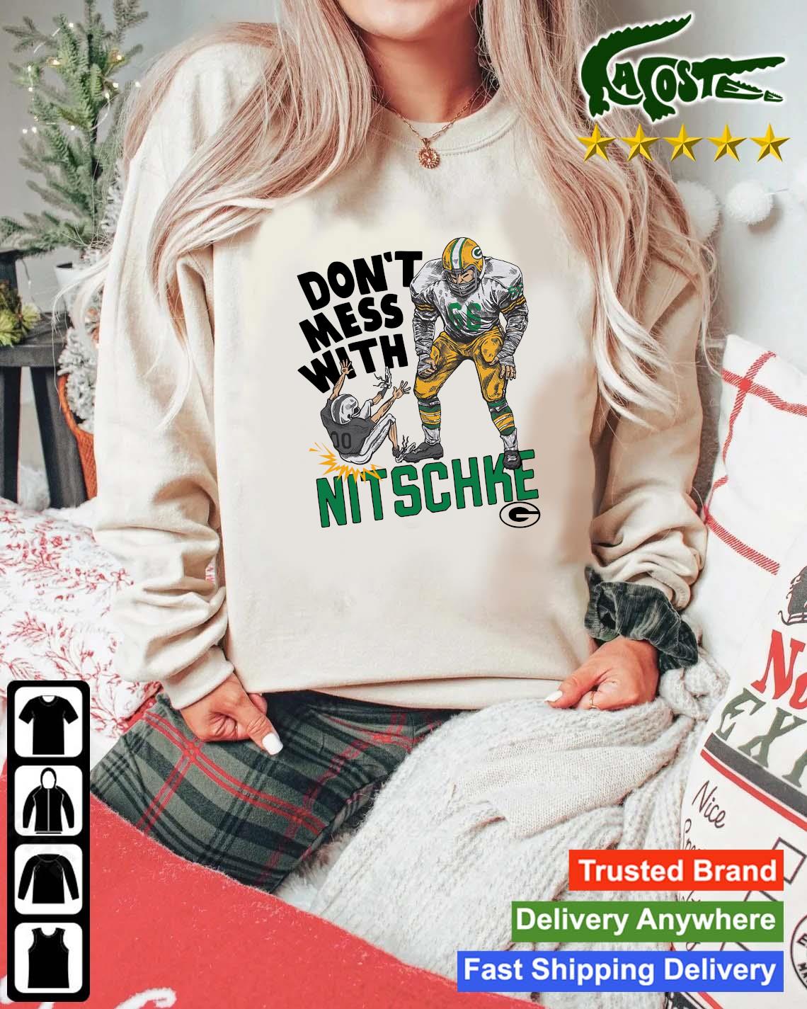 Original Green Bay Packers Don't Mess With Nitschke Sweats Mockup Sweater