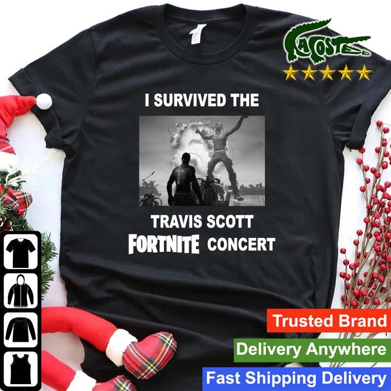 Original I Survived The Travis Scott Fortnite Concert Sweats Shirt