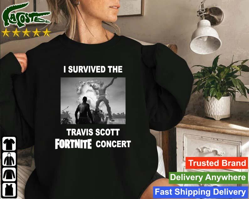Original I Survived The Travis Scott Fortnite Concert Sweatshirt
