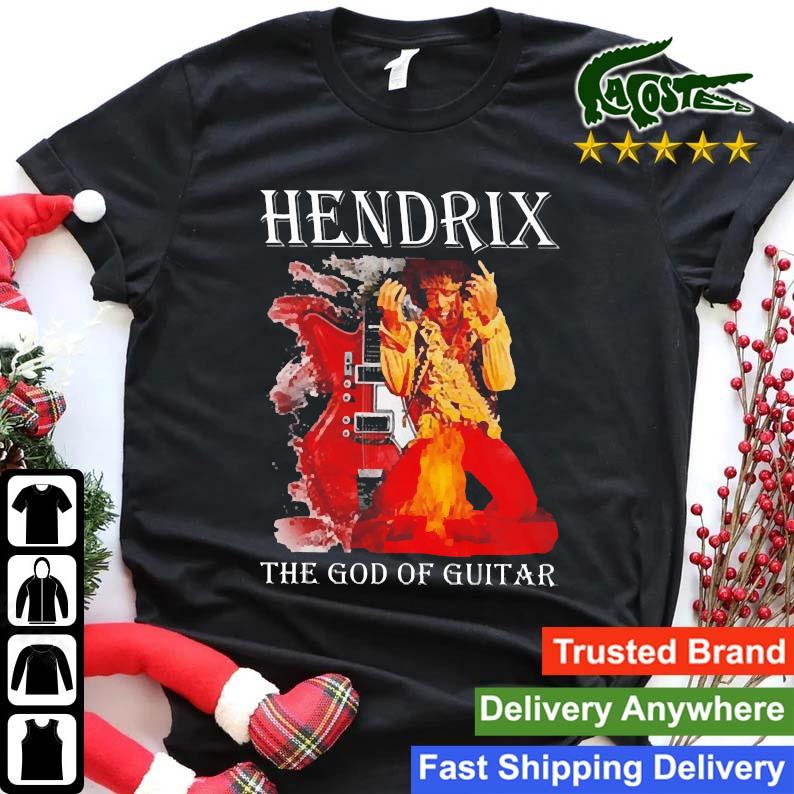 Original Jimi Hendrix The God Of Guitar Sweats Shirt
