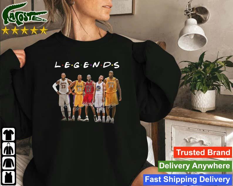 Original Kobe Bryant Lebron James Michael Jordan Stephen Curry Shaquille O'neal Legends Signatures Sweatshirt