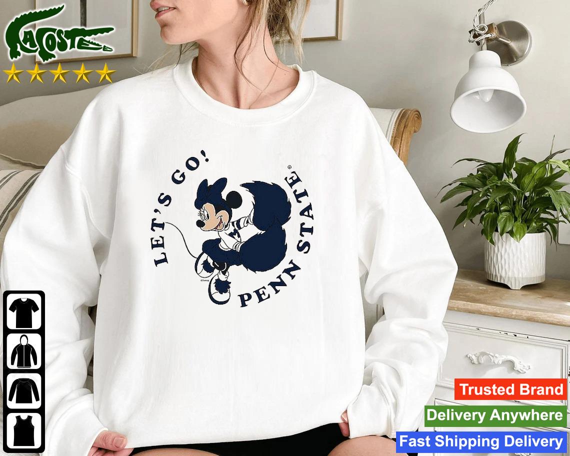 Original Let's Go Penn State Disney Minnie Mouse Cheer Sweatshirt