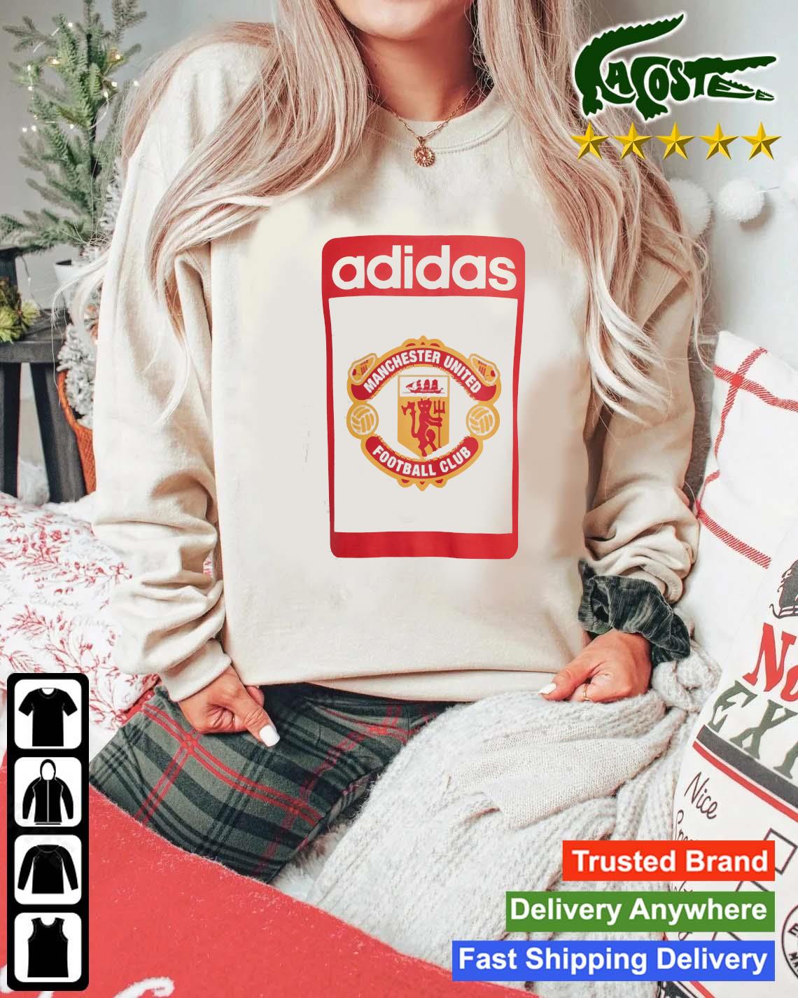 Original Manchester United Club Adidas Sweats Mockup Sweater