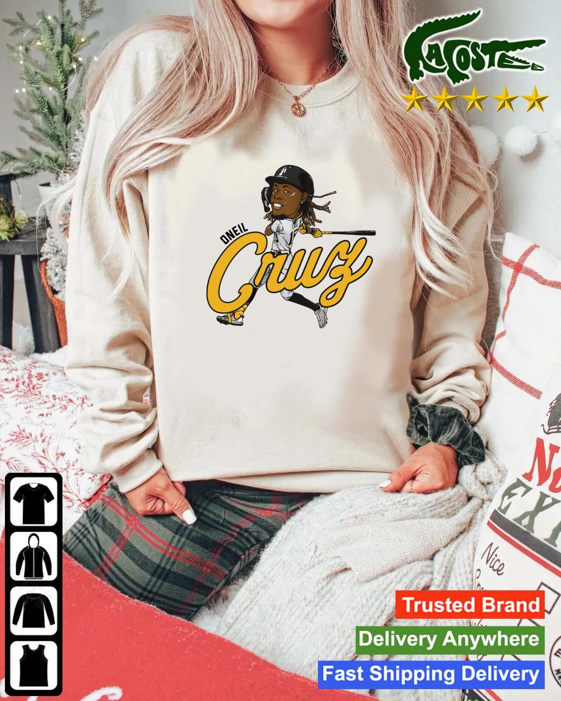 Original Oneil Cruz Pittsburgh Pirates Caricature Sweats Mockup Sweater