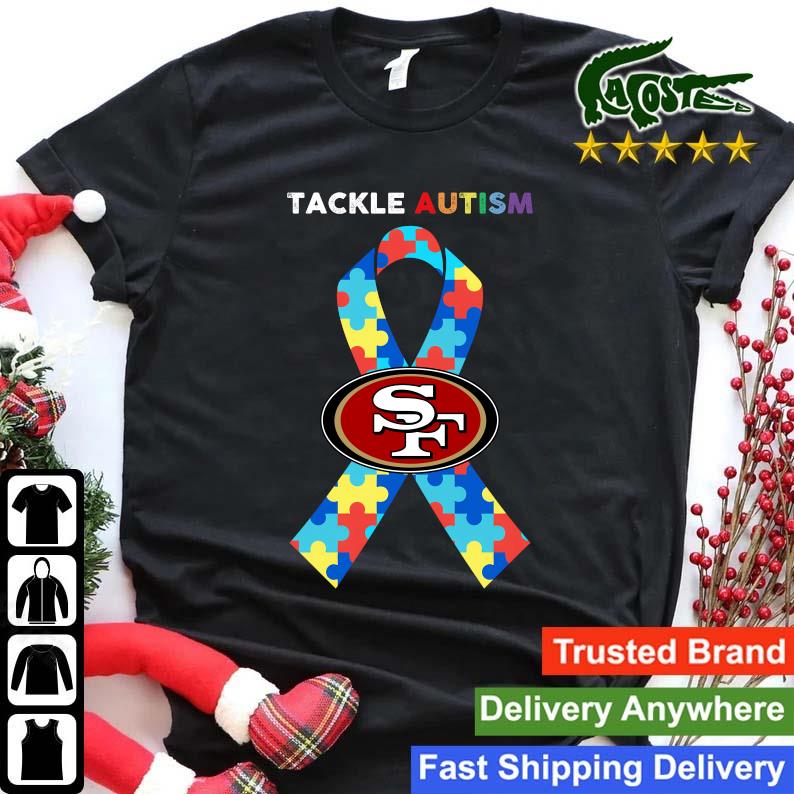 Original San Francisco 49ers Tackle Autism Awareness Sweats Shirt
