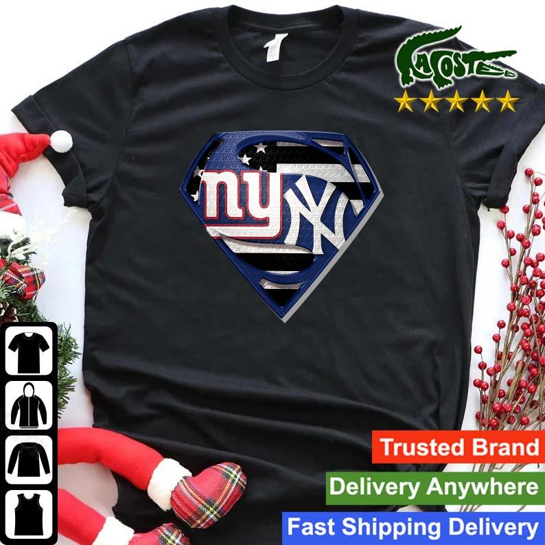 Original Superman New York Giants And New York Yankees Sweats Shirt