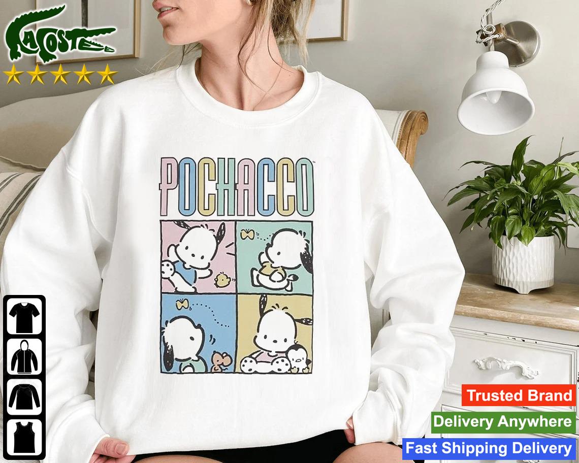 Pochacco Pastel Grid Sweatshirt