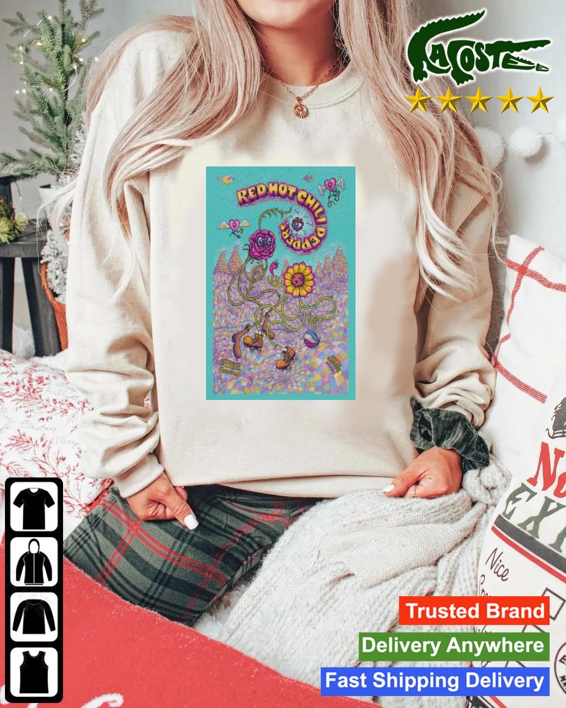 Red Hot Chili Peppers Poster San Antonio Tx 2023 Sweats Mockup Sweater