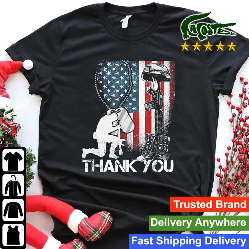 Veteran Thank You American Flag 2023 Sweats Shirt