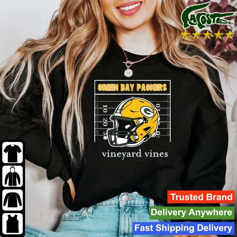 Green Bay Packers Vineyard Vines Football Field Shirt, hoodie